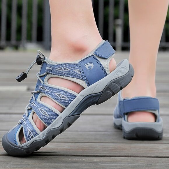 Dannto Women's 6-11 US Sport Hiking Sandals Blue Closed Toe Outdoor Athletic Wal - Picture 11 of 13